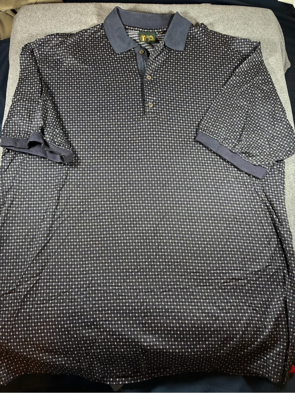 Bobby Jones Black and White Patterned Polo Dress